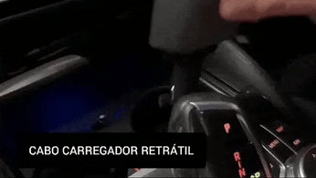 Carregador de Celular Universal para Carros 4 em 1 com carregamento turbo de 120W, cabos retráteis e compatibilidade com iPhone e Android