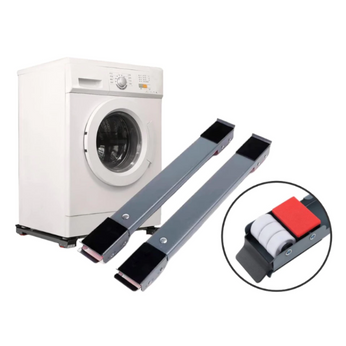Suporte para Máquina de Lavar e Geladeira Base móvel ajustável com rodinhas para máquinas de lavar roupas e geladeiras, suporta até 200 kg, facilita limpeza e movimentação