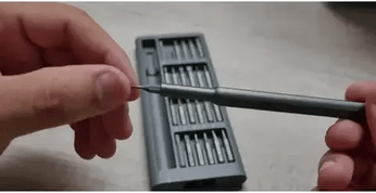 Conjunto de Chave de Fenda Magnética com 63 peças, ideal para manutenção de eletrônicos e reparos casuais, com design compacto