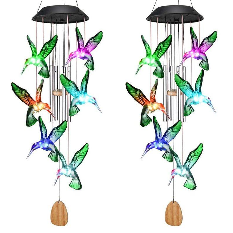 Carregar imagem no visualizador da galeria, Pêndulo de Luzes Beija-Flor Alimentado por Energia Solar