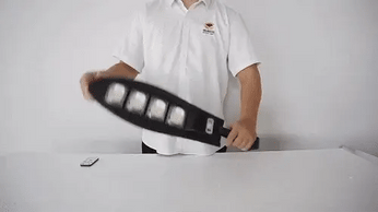Super Refletor Solar em Led com 500W, à prova d'água, com sensor fotovoltaico e autonomia de 12 horas