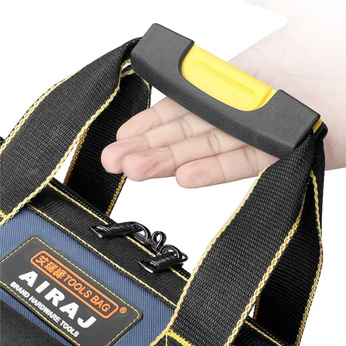 Bolsa para Ferramentas Multifuncional com 5 camadas de forro, compartimentos externos e costuras duplas reforçadas