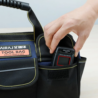 Bolsa para Ferramentas Multifuncional com 5 camadas de forro, compartimentos externos e costuras duplas reforçadas