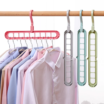 Cabide Organizador para Guarda Roupas, com capacidade para 9x mais cabides, suporta até 8 kg, versátil e resistente