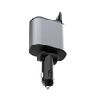 Carregar imagem no visualizador da galeria, Carregador de Celular Universal para Carros 4 em 1 com carregamento turbo de 120W, cabos retráteis e compatibilidade com iPhone e Android

