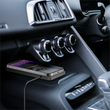 Carregar imagem no visualizador da galeria, Carregador de Celular por Indução para Carros, fácil de usar, compatível com entradas 12V e USB, carrega sem fios

