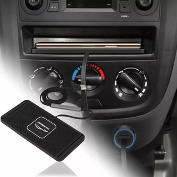 Carregador de Celular por Indução para Carros, fácil de usar, compatível com entradas 12V e USB, carrega sem fios