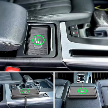 Carregador de Celular por Indução para Carros, fácil de usar, compatível com entradas 12V e USB, carrega sem fios
