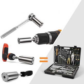 Chave de Torque Universal Ajustável, com 54 hastes autoajustáveis, ideal para qualquer tipo de parafuso