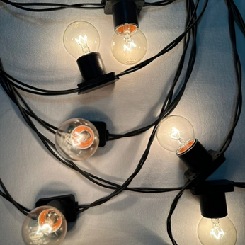 Cordão Varal de Luzes 25 Lâmpadas, ideal para áreas externas, festas e eventos, com 6 metros de comprimento e fácil emenda
