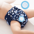 Carregar imagem no visualizador da galeria, Fralda Ecológica reutilizável, ajustável para bebês de 3 a 15kg, com absorvente em microfibra para máxima segurança
