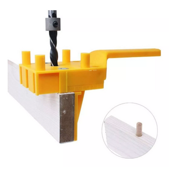 Guia de Broca Gabarito para Madeira, com calibração precisa e suporte para brocas de 10mm, 8mm e 6mm, ideal para perfurações exatas