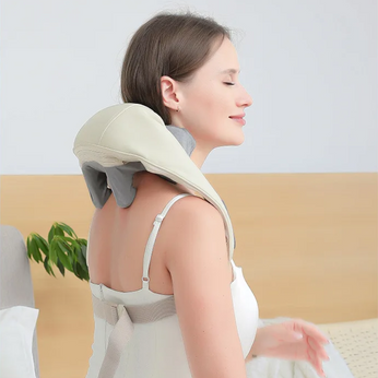 Massageador elétrico de pescoço e costas com função de aquecimento até 45°C