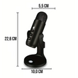Carregar imagem no visualizador da galeria, Microfone condensador profissional para gravações com suporte de mesa ou braço articulado

