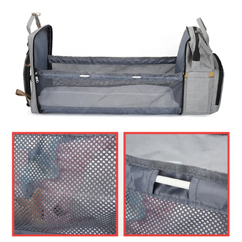 Mochila maternidade multifuncional com berço portátil