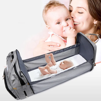 Mochila maternidade multifuncional com berço portátil