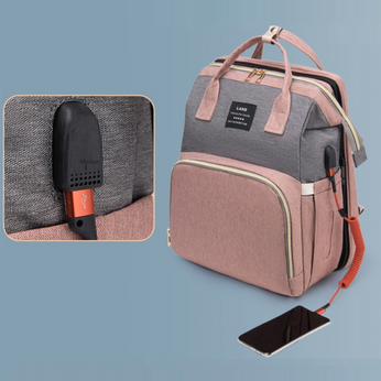 Mochila maternidade multifuncional com berço portátil