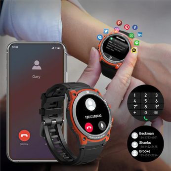 Smartwatch Masx Aurora One com bateria de 30 dias, à prova d'água, personalizável com mais de 100 modos de uso