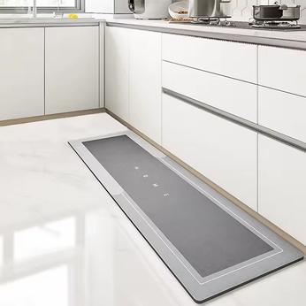 Tapete para Cozinha Antiderrapante Absorvente, macio, emborrachado e super absorvente