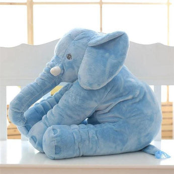 Almofada Elefante de Pelúcia para Bebê em material antialérgico e macio, ideal para amamentação e decoração