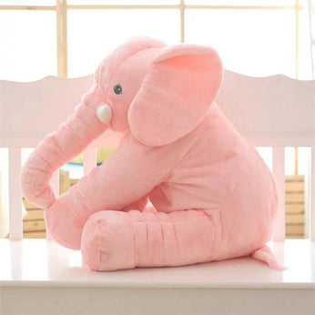 Almofada Elefante de Pelúcia para Bebê em material antialérgico e macio, ideal para amamentação e decoração