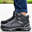 Carregar imagem no visualizador da galeria, Bota Coturno Masculina de Trilha, fabricada em tecido resistente e confortável, disponível em 3 cores
