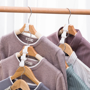 Cabide Aumentador de Espaço para Guarda Roupa, com capacidade para 2 a 3 cabides no lugar de um, ideal para organizar roupas e acessórios