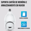Carregar imagem no visualizador da galeria, Câmera de Vigilância Inteligente Full HD Wi-Fi, com visão noturna, áudio embutido e instalação fácil no lugar da lâmpada
