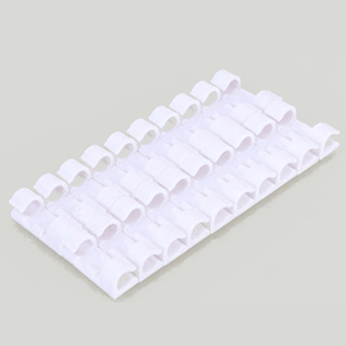 Clipe Organizador de Fios e Cabos, com fixação 3M e fita dupla face, ideal para organizar cabos e fios no escritório