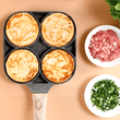 Carregar imagem no visualizador da galeria, Frigideira 4 Divisórias Antiaderente, ideal para cozinhar múltiplas porções ao mesmo tempo, com material antiaderente de fácil limpeza
