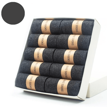 Kit de 10 pares de meias confortáveis e duráveis com calcanhar anatômico