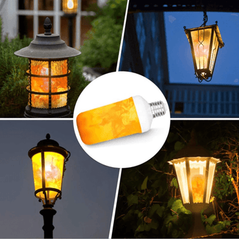 Lâmpada Flamejante de LED com efeito de chama viva para decoração aconchegante