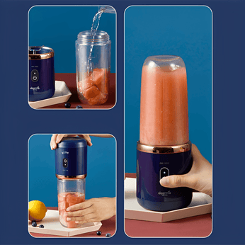Liquidificador Portátil com Entrada USB, compacto e prático, ideal para sucos, vitaminas e shakes em qualquer lugar