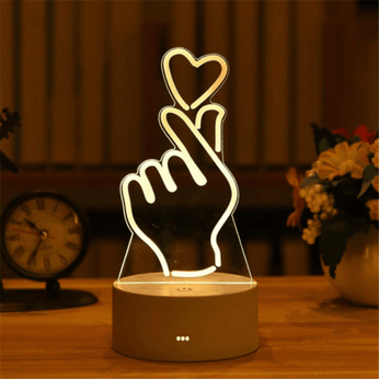 Luminária 3D de Mesa Decorativa, iluminação suave e tranquilizante para quartos, escritórios e mais