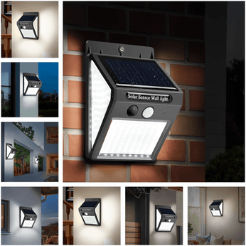 Luminária Solar com 228 Leds, com sensor de movimento e proteção IP65, ideal para áreas externas