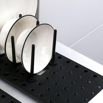 Organizador de gaveta expansível para talheres e utensílios de cozinha