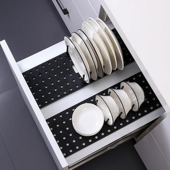 Organizador de gaveta expansível para talheres e utensílios de cozinha