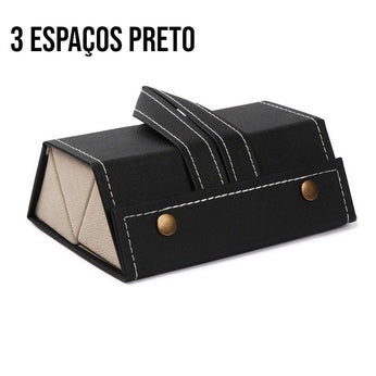 Organizador de óculos portátil e compacto para armazenamento seguro