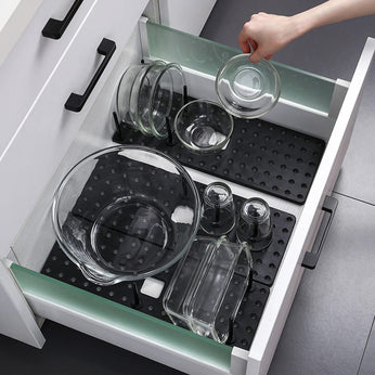 Organizador de gaveta expansível para talheres e utensílios de cozinha