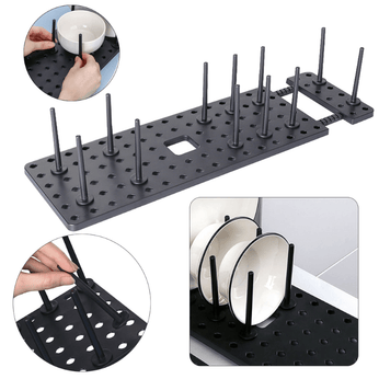 Organizador de gaveta expansível para talheres e utensílios de cozinha