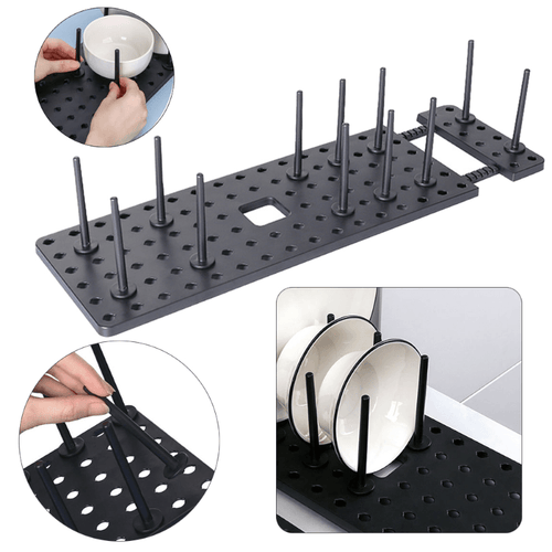 Organizador de gaveta expansível para talheres e utensílios de cozinha