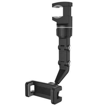 Suporte de celular para carro com rotação 360° e fixação no retrovisor
