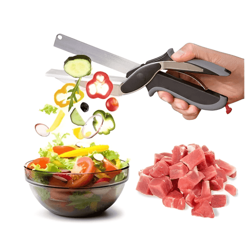Tesoura profissional para corte culinário 2 em 1 Clever Cutter, ideal para legumes e frango